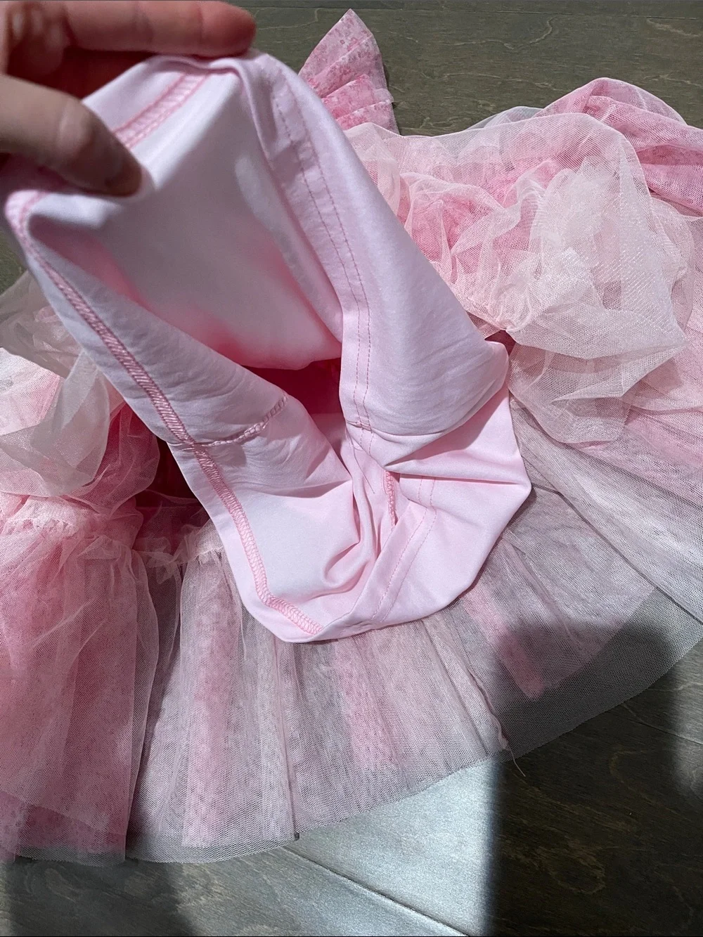 Pink Ruffled Tulle Party Dress Size 4